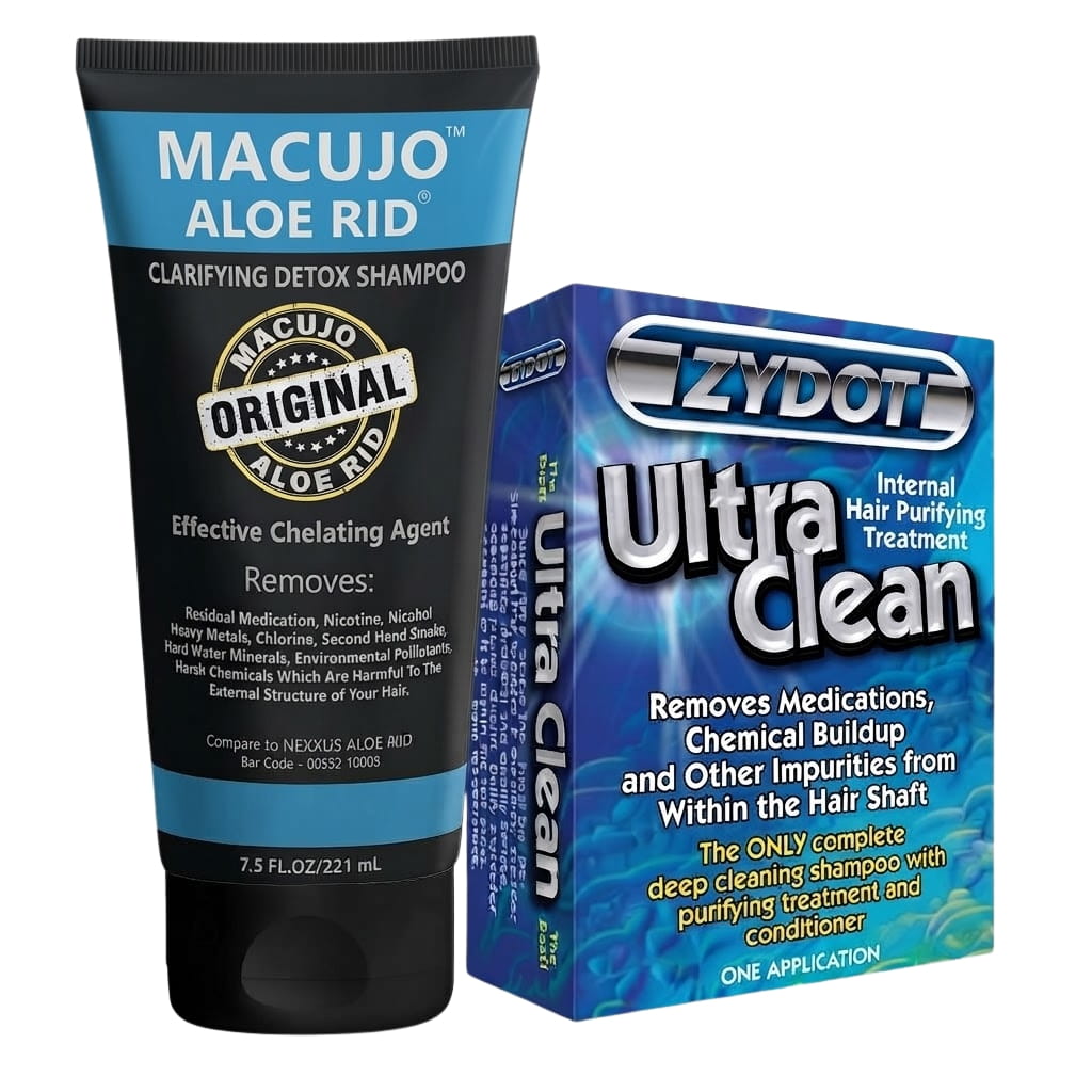 Macujo Aloe Rid Old Formula Shampoo, Zydot Ultra Clean Shampoo