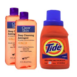 Clear Skin Astringent & Tide Liquid Detergent Bundle